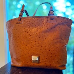 Vintage Dooney and Bourke Ostrich leather tote